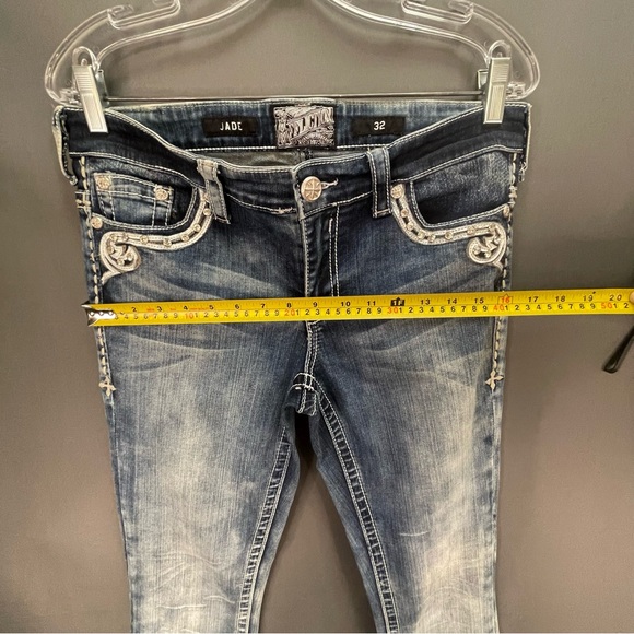 AFFLICTION bedazzled acid wash bootcut jeans - Picture 10 of 13